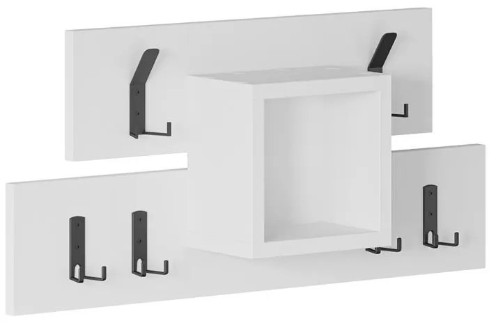 Wall hanger Lumina white melamine-metal 68x15x32cm 68x15x32 εκ.