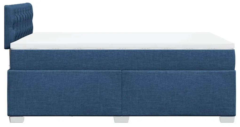 ΚΡΕΒΑΤΙ BOXSPRING ΜΕ ΣΤΡΩΜΑ ΜΠΛΕ 120X200 ΕΚ. ΥΦΑΣΜΑΤΙΝΟ 3288168