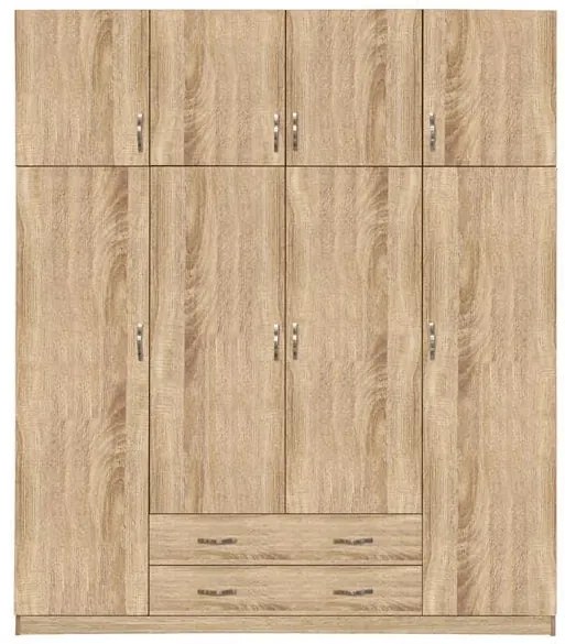 Ντουλάπα Τετράφυλλη 200Χ240Χ55.5εκ Sonama HM11224.02 Four Door Μελαμίνη