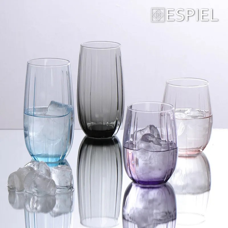 LINKA LONG DRINK 500CC PURPLE H: 15 D: 5CM P/720 GB6.OB24. (smA) ΣΕΤ 6 τμχ - Espiel