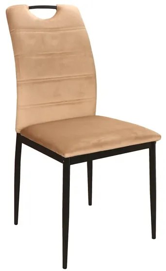 RIP VELVET CHAIR BLACK FRAME / BEIGE BLUVEL 28 DIOMMI RIPVCBE