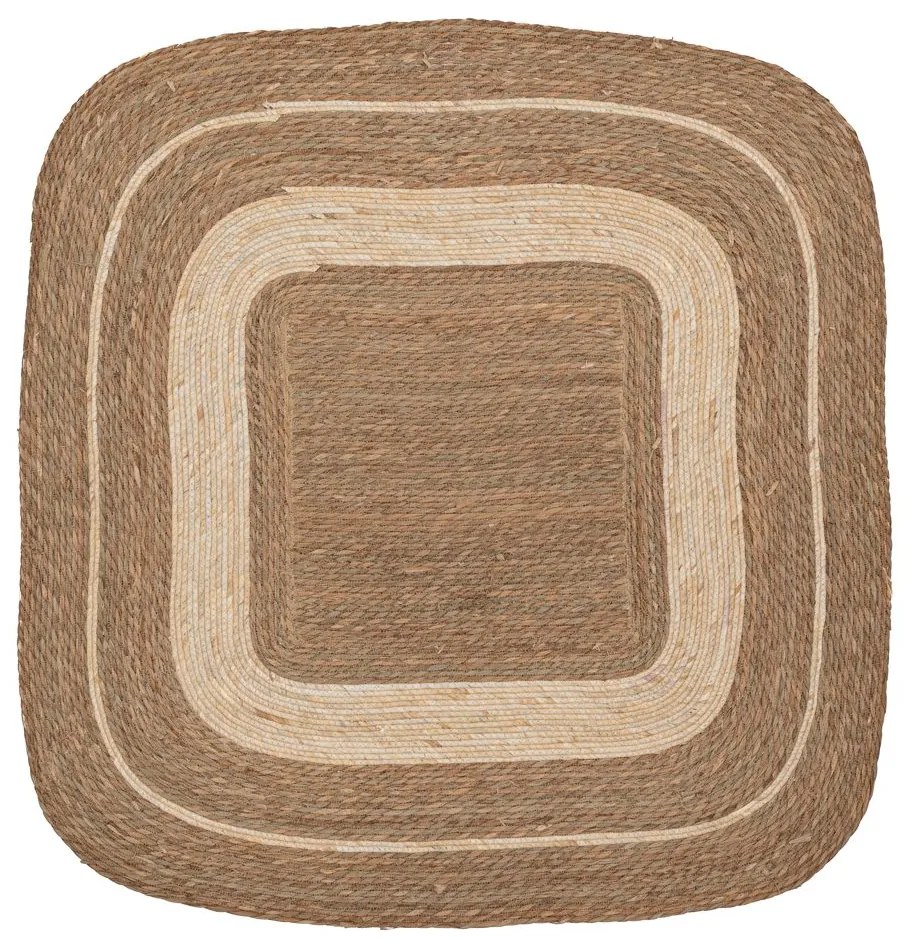 Χαλί Jute-Βαμβακερό Boho Τετράγωνο 150x150εκ. Καφέ-Natural iliadis 90148