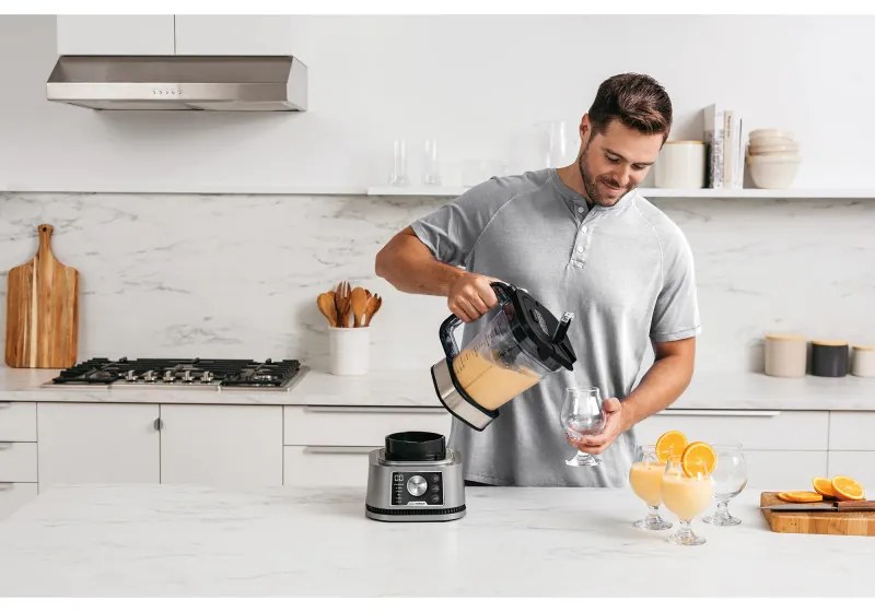 Μπλέντερ 3 σε 1 Ninja Foodi Power Nutri CB350EU, 1200W, 2.1L, 6 προγράμματα, Smart Torque, Auto-iQ, Μαύρο/ανοξείδωτο