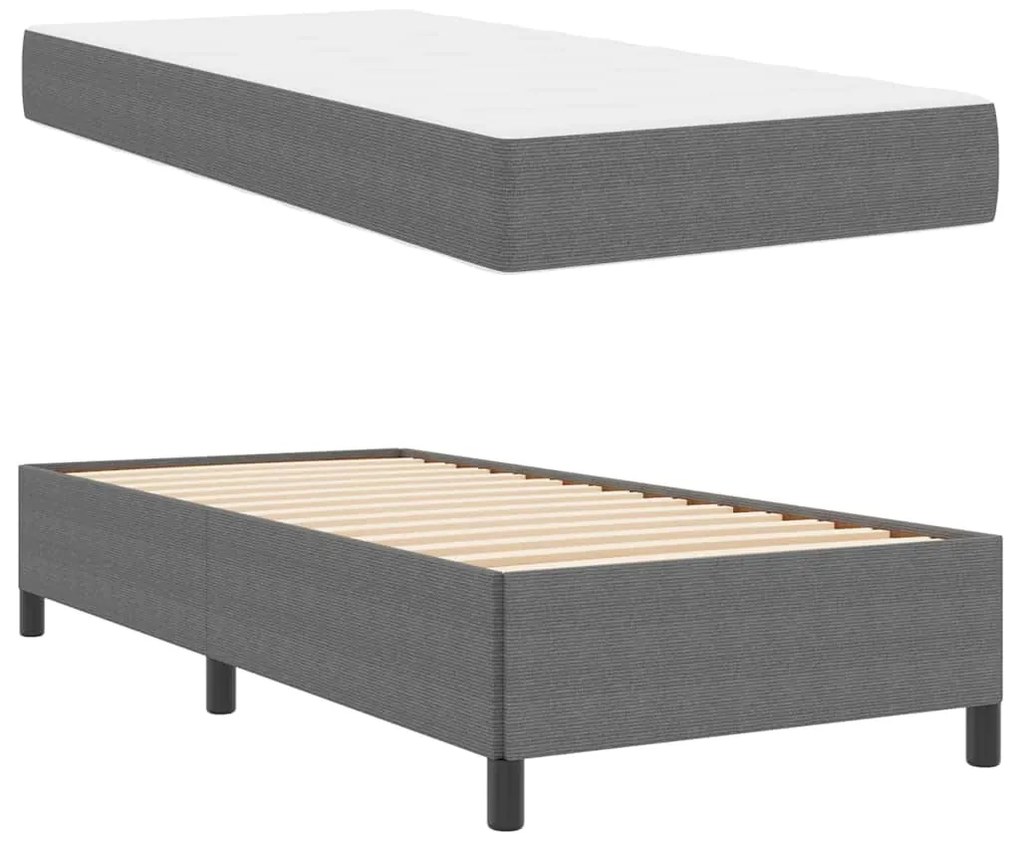 vidaXL Σκελετός Κρεβατιού Ανοιχτό γκρι 80 x 200 cm Βελούδο