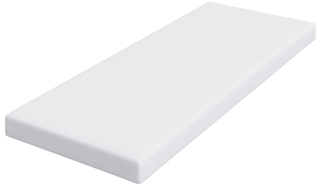 vidaXL Στρώματα Λευκό 70 x 200 cm 100% ύφασμα πολυεστέρα με τζακάρ