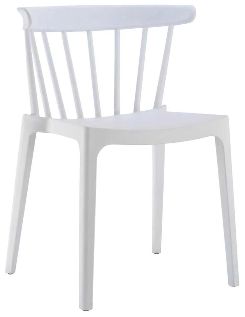 Καρέκλα WEST PP-UV Λευκό 53x53x75cm (Σετ 4 ΤΕΜ)