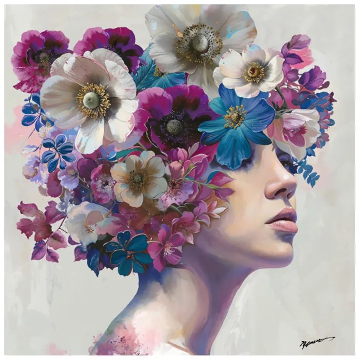 Πίνακας σε καμβά Mavare 3D Inart με πλαίσιο 100x3.5x100εκ