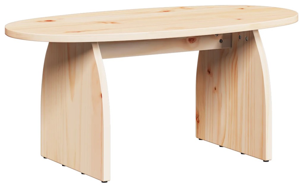 vidaXL Τραπεζάκι σαλονιού Φυσικό 80 x 40 x 35 cm Συμπαγές ξύλο πεύκου