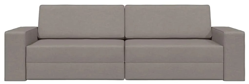vidaXL Καναπέ-Κρεβάτι Taupe 245 x 78 x 77 εκ. ύφασμα