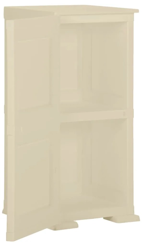vidaXL Πλαστικό Ντουλάπι Angora Λευκό 40 x 43 x 85,5εκ με Σχέδιο Ξύλου