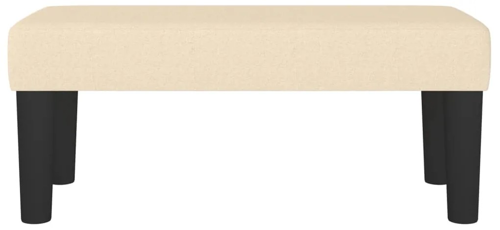 vidaXL Πάγκος Κρεμ 70 x 30 x 30 εκ. Υφασμάτινος