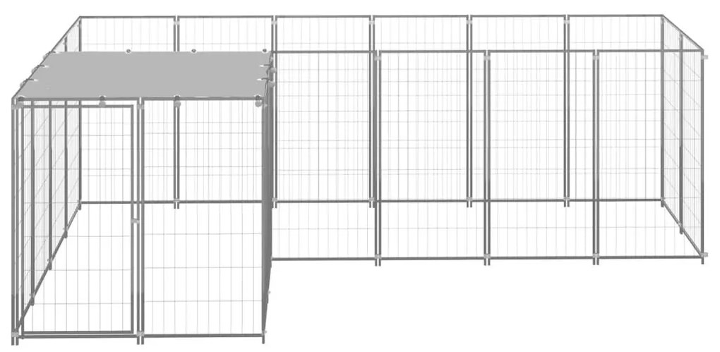 Σπιτάκι Σκύλου Ασημί 4,84 μ² Ατσάλινο - Ασήμι