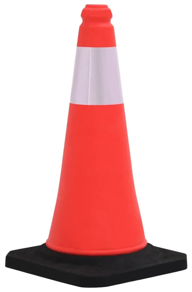 vidaXL Κώνοι Σήμανσης Ανακλαστικοί με Βαριά Βάση 4 τεμ. 50 εκ.