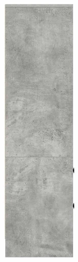 vidaXL Highboard με συρτάρι Γκρι σκυροδέματος 45.5 x 34 x 127 εκ