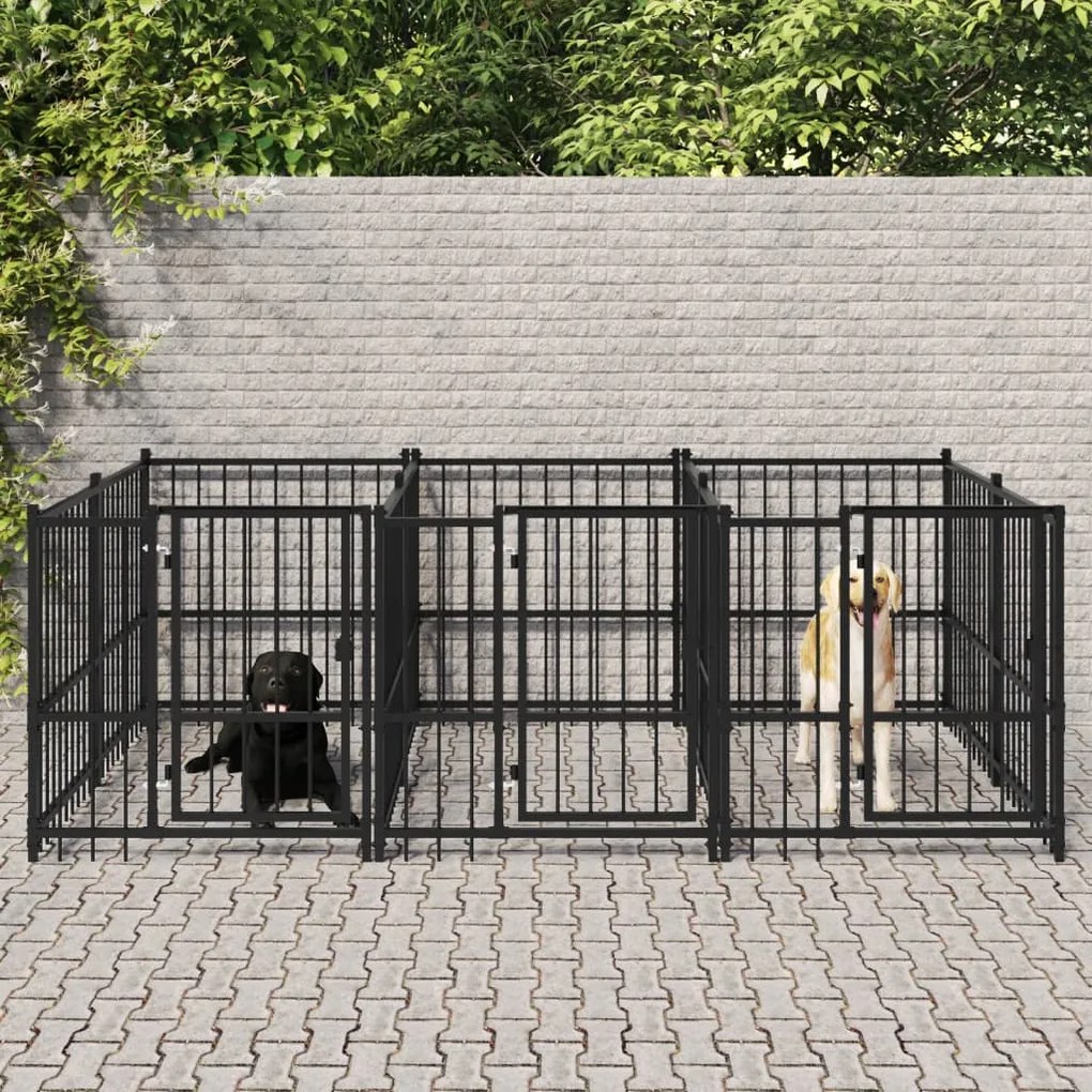 Κλουβί Σκύλου Εξωτερικού Χώρου 5,63 μ² από Ατσάλι