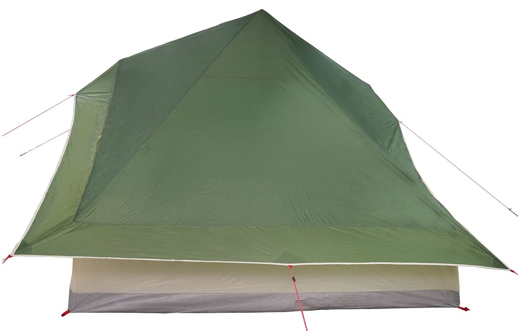 vidaXL Οικογενειακή Τέντα Tipi Πράσινη για 10 Άτομα, Αδιάβροχη