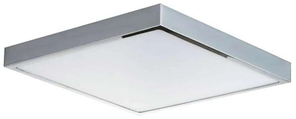 Φωτιστικό Οροφής - Πλαφονιέρα Domo LED-DOMO-Q24 24W Led 24x24x2,4cm Chrome Intec Αλουμίνιο,Ακρυλικό