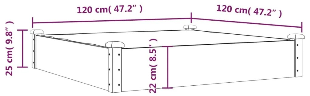 ΖΑΡΝΤΙΝΙΕΡΑ ΥΠΕΡΥΨ. ΜΕ ΕΠΕΝΔΥΣΗ 120X120X25ΕΚ. ΜΑΣΙΦ ΞΥΛΟ ΕΛΑΤΗΣ 364292