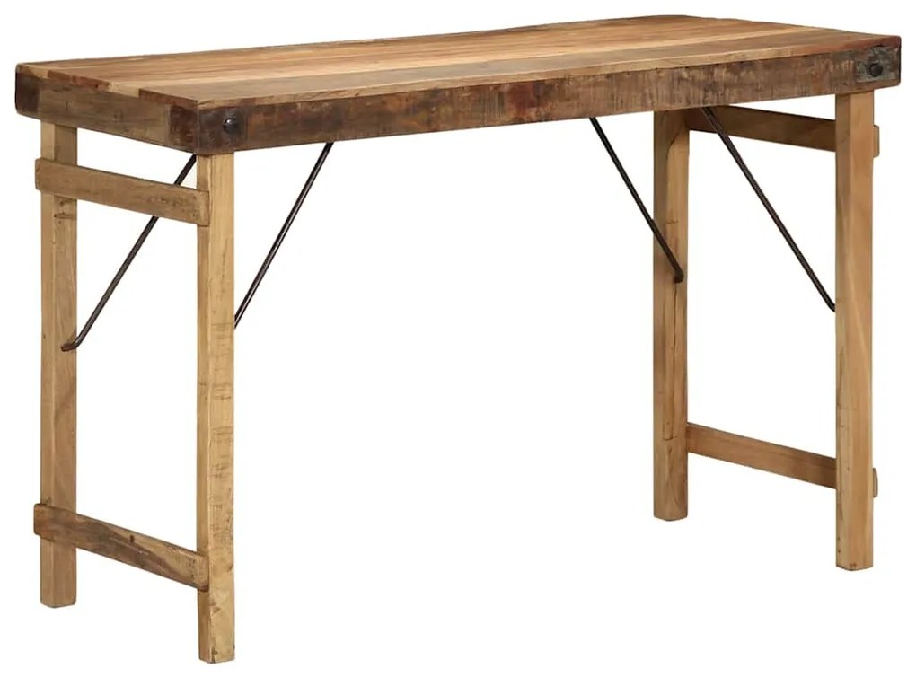 vidaXL Τραπεζαρία Καφέ 110 x 55 x 76 cm Μασίφ ανακυκλωμένο ξύλο