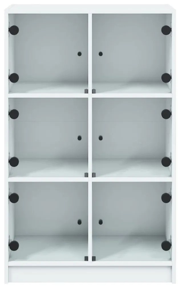 vidaXL Ντουλάπι με Πόρτες Λευκό 68x37x109 εκ. από Επεξεργασμένο Ξύλο