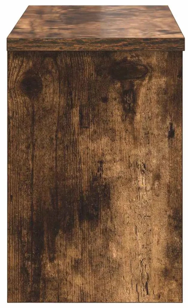 vidaXL Τοίχου Κρεμάστρα με ράφι Καπνιστό Δρύς 50 x 20 x 30 εκ.