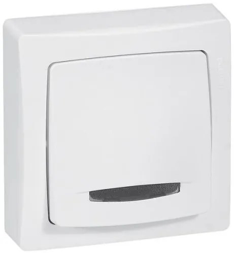 Μπουτόν Φωτεινό Λευκό Oteo 086005 Legrand-86005-Λευκό 086005