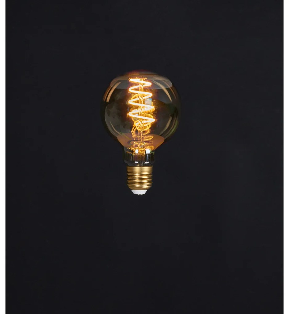 ΛΑΜΠΑ LED RETRO BULB SPIRAL 80X120MM 2W-1800K AMBER FINISH / E27 FITTING / NON DIMMABLE