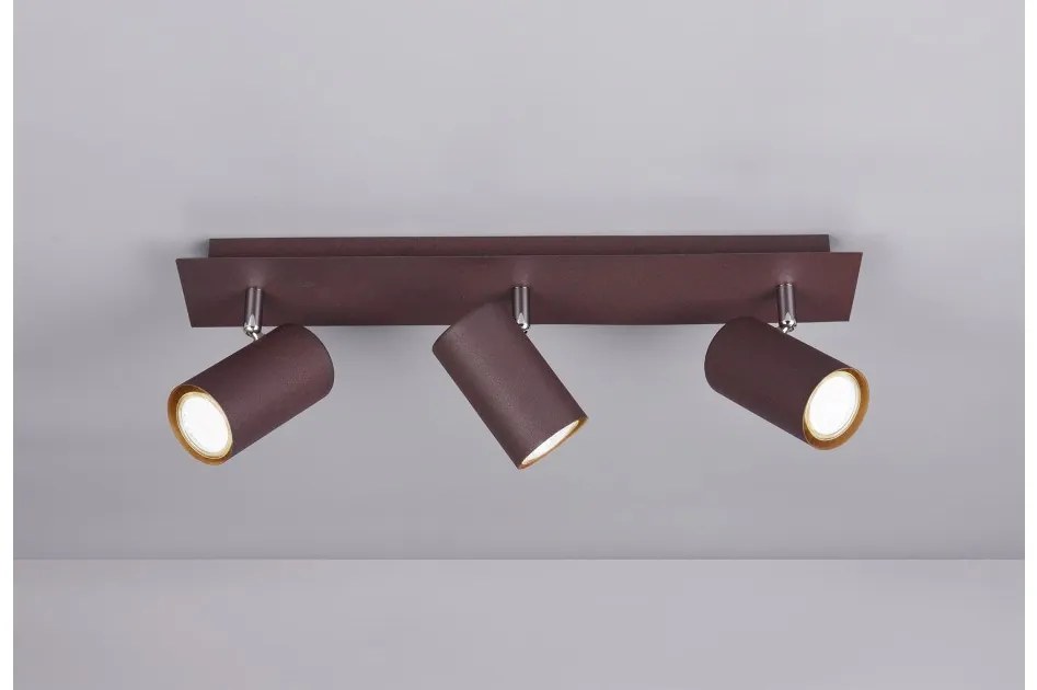 Φωτιστικό Οροφής 3xGU10 35W IP20 Marley 802400324 Trio Lighting-802400324-Σκουριασμένο 802400324