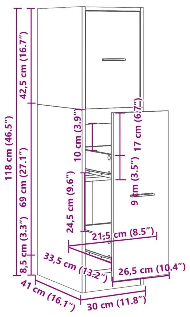 ΣΥΡΤΑΡΙΕΡΑ ΓΕΝΙΚΗΣ ΧΡΗΣΗΣ ΜΑΥΡΟ 30X41X118 ΕΚ. ΕΠΕΞ. ΞΥΛΟ 855161