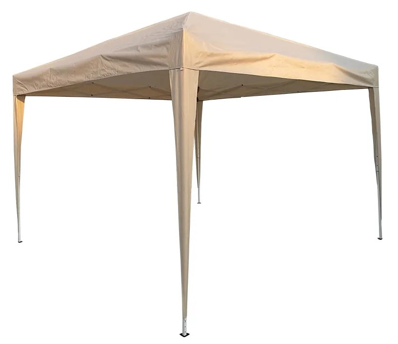 Κιόσκι GAZEBO Μέταλλο/Ύφασμα Άσπρο 3x3 m (H. 2.55 m)