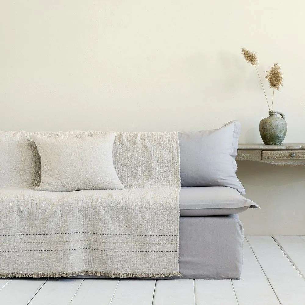 Ριχτάρι Azura Ivory Nima Three-Seater 180x300cm Βαμβάκι-Πολυέστερ
