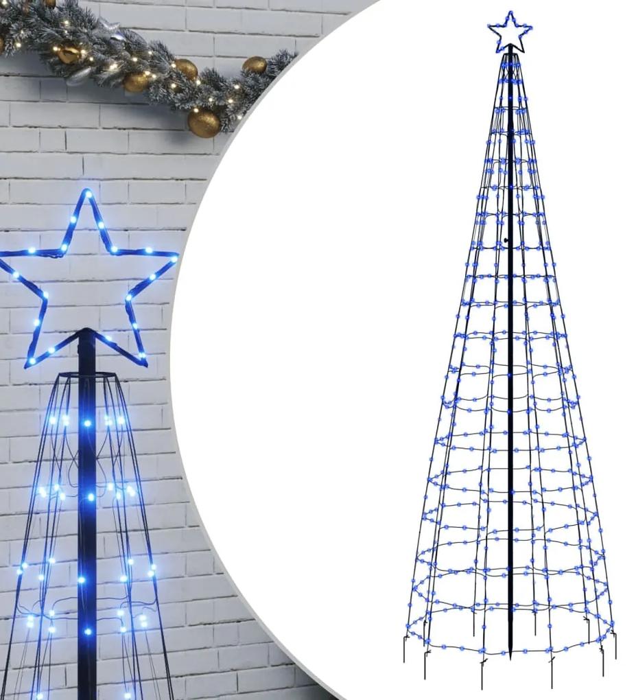 vidaXL Φωτιστικό Χριστουγεννιάτικο Δέντρο Ακίδες 570 LED Μπλε 300 εκ.