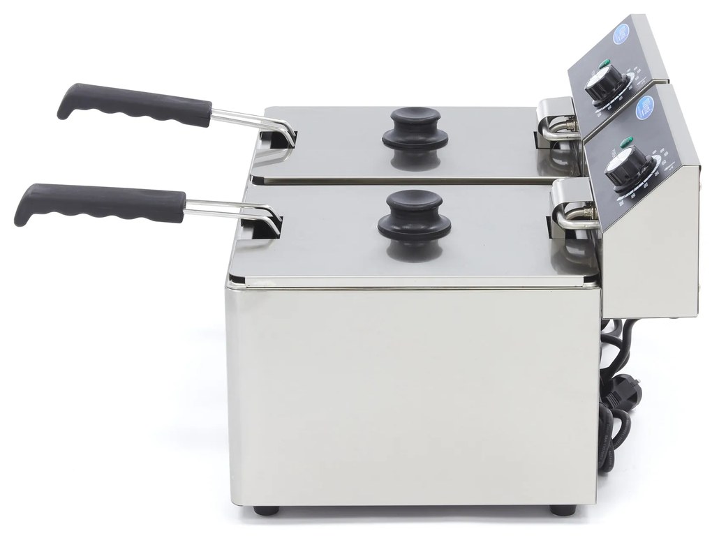 Deep Fryer - 2 x 8L - 2 Baskets - up to 2,8kg of Fries