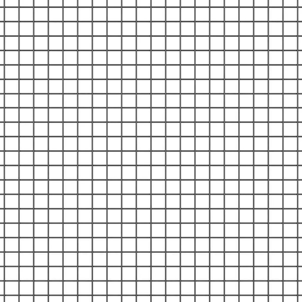 vidaXL Συγκολλητός φράχτης από σύρμα Γκρι 1.6 x 10 m