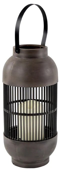 Φανάρι LED Με Μπαταρία Aca Nougat F0711110 Brown Antique