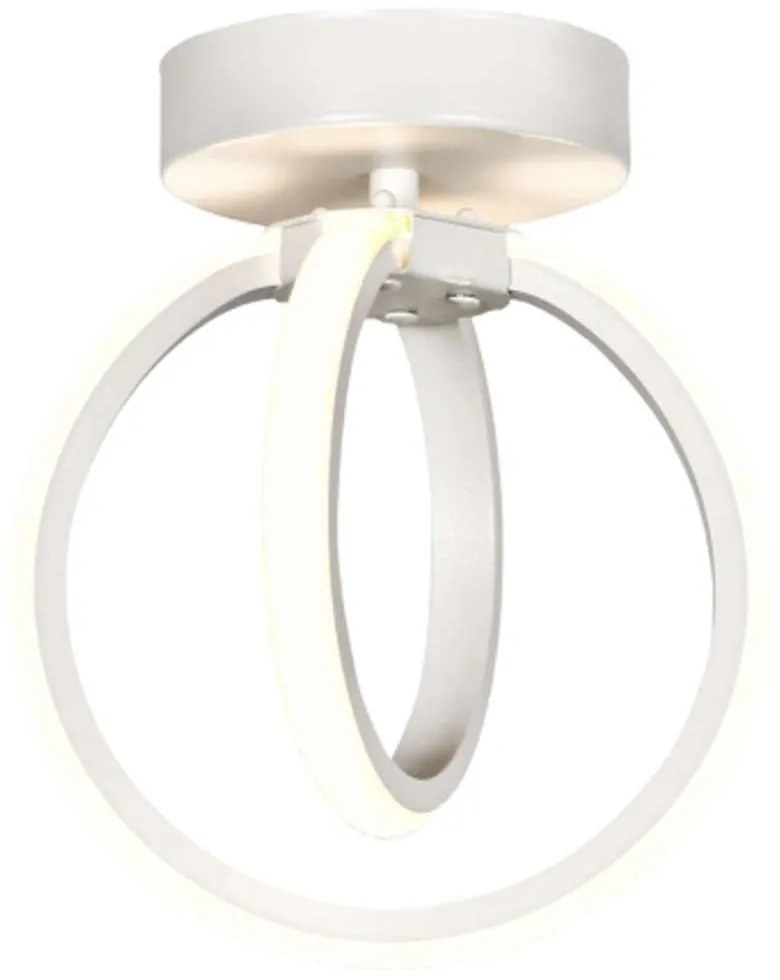 Φωτιστικό Οροφής - Πλαφονιέρα Venus 01-0353 Led 24W Φ19x24cm White Heronia Μέταλλο