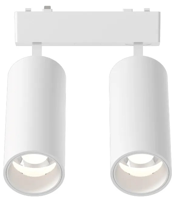Φωτιστικό LED 2x9W 3000K για Ultra-Thin μαγνητική ράγα σε λευκή απόχρωση D:16cmX4,4cm (T03801-WH)