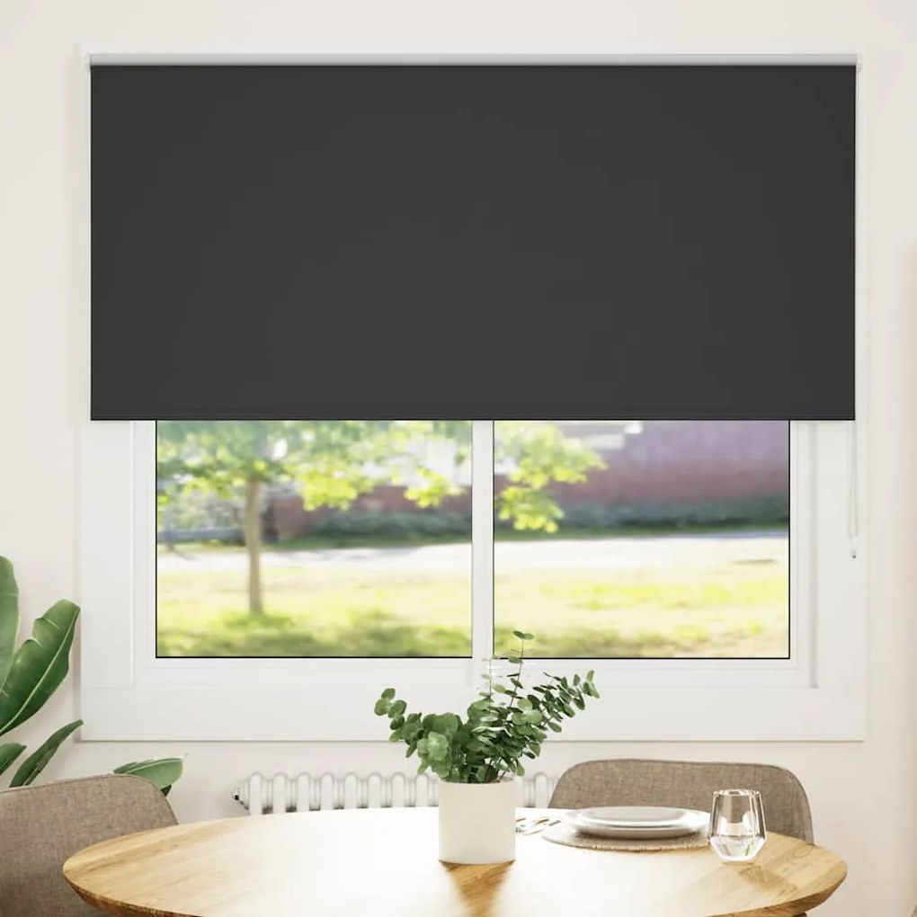 vidaXL Roller Blind Blackout Μαύρο 145x130 cm Πλάτος υφάσματος 141,6cm