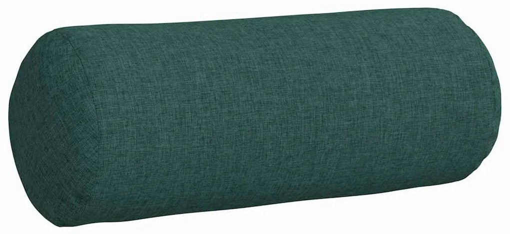 vidaXL Μαξιλάρια Στήριγμα 2 pcs Σκούρο Πράσινο Ø 15 x 40 εκ ύφασμα