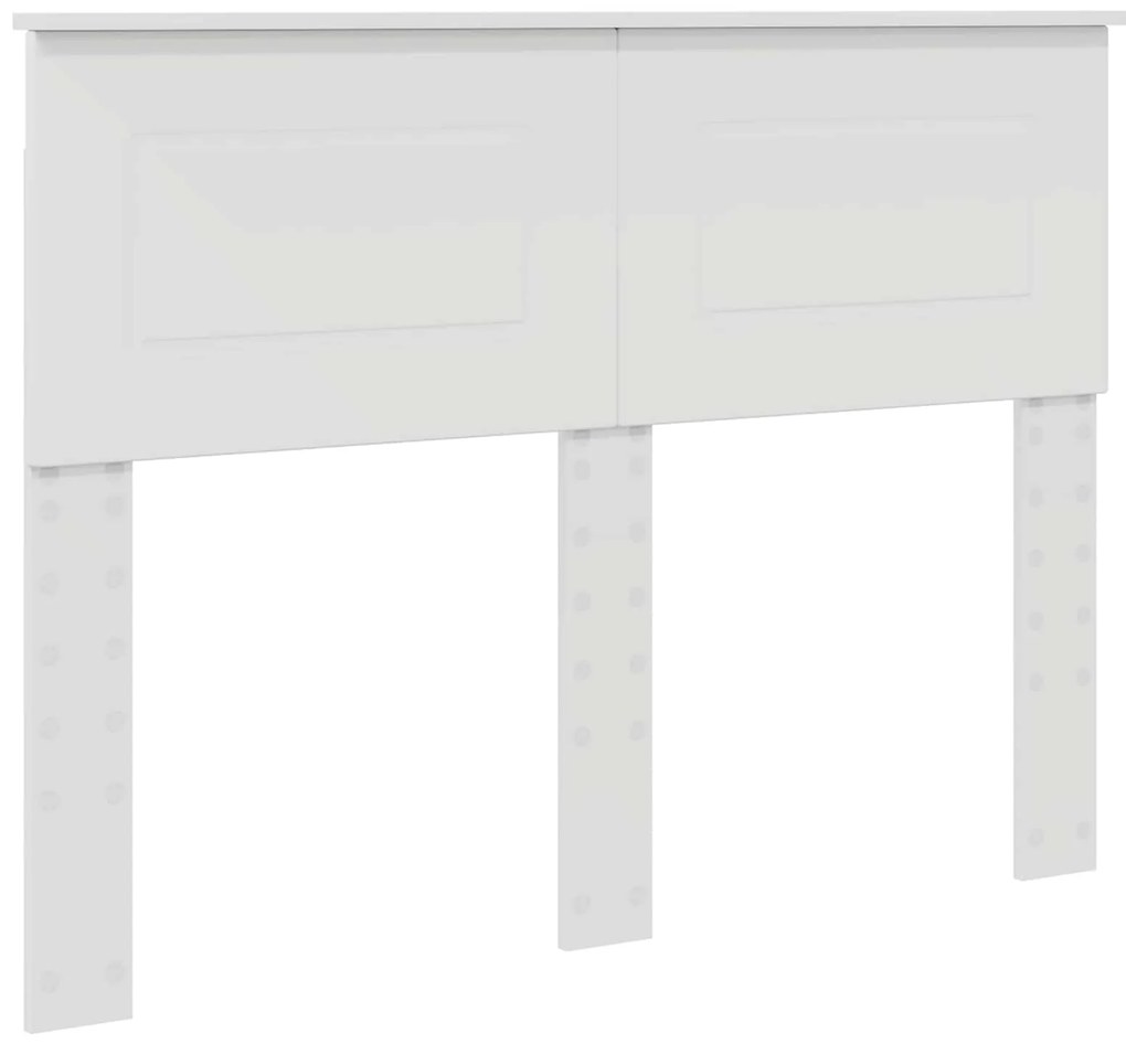 vidaXL Σκελετός Κρεβατιού Λευκό 135 x 190 cm Επεξεργασμένο ξύλο