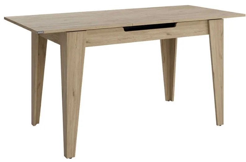 Τραπέζι Trendline Megapap επεκτεινόμενο χρώμα oak 120/150x70x75εκ.