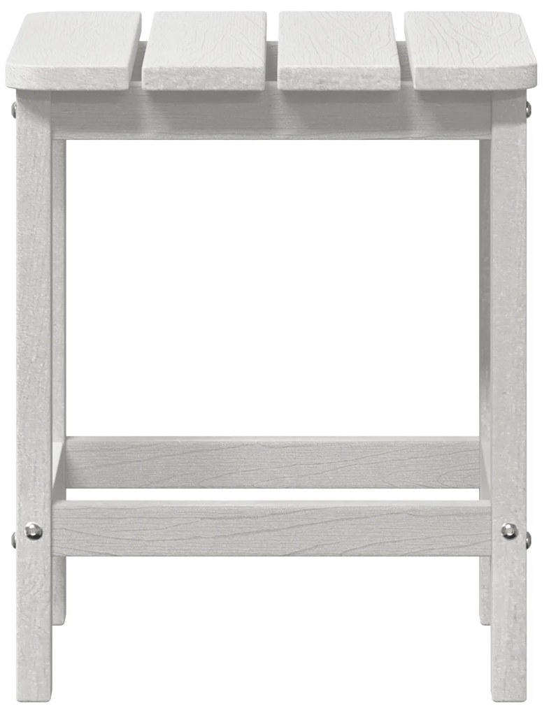 vidaXL Τραπέζι Adirondack Λευκό 38x38x45 εκ. HDPE