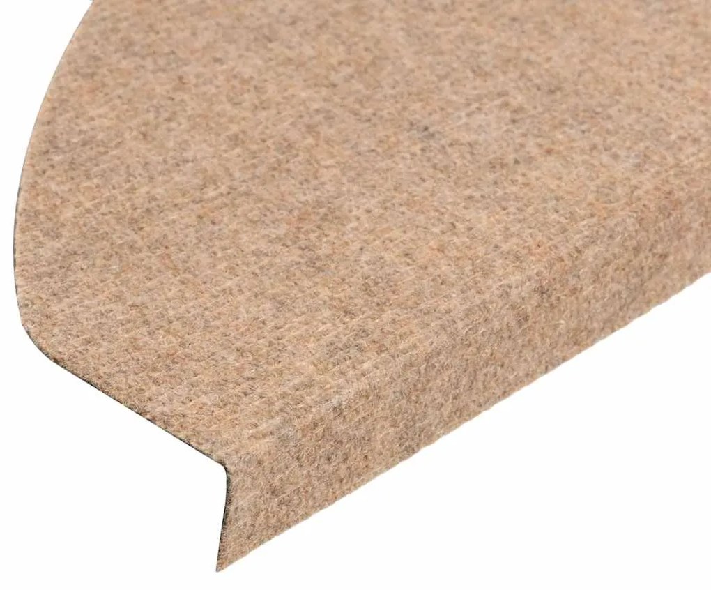 vidaXL Πατάκια Σκάλας Αυτοκόλλητα 20 τεμ. Μπεζ 65 x 22,5 x 3,5 εκ.