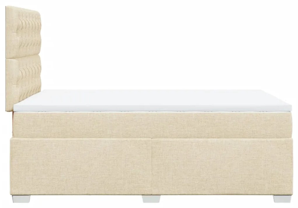 ΚΡΕΒΑΤΙ BOXSPRING ΜΕ ΣΤΡΩΜΑ ΚΡΕΜ 120X200 ΕΚ. ΥΦΑΣΜΑΤΙΝΟ 3290467