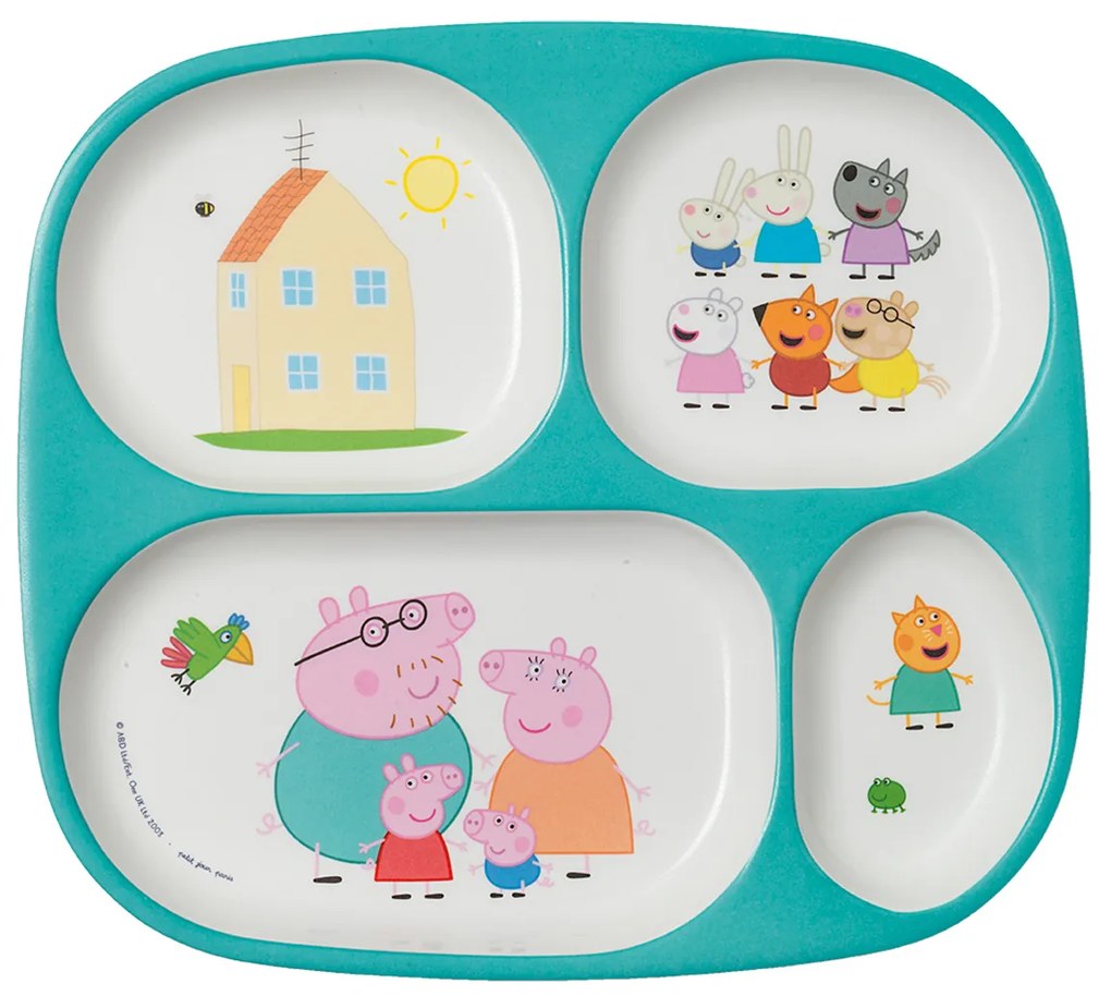 Πιάτο Με Χωρίσματα (24x21) Petit Jour Peppa Pig 52-935/10