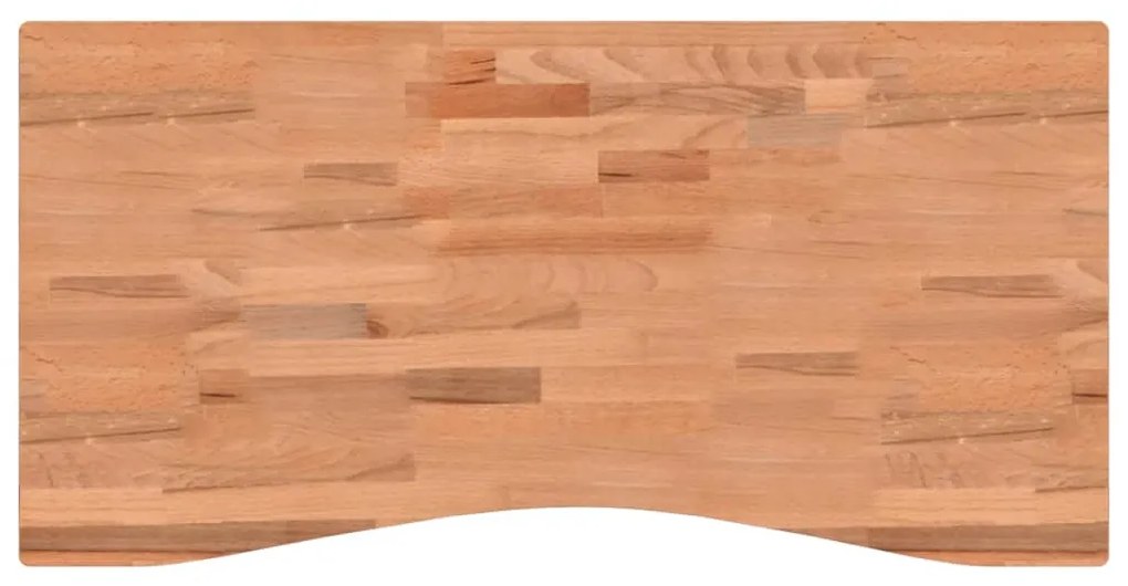 vidaXL Επιφάνεια Εργασίας 100x(45-50)x2,5 εκ. από Μασίφ Ξύλο Οξιάς