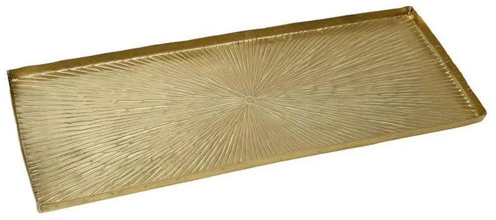 Πλατώ Σερβιρίσματος Pandora Step LAK321K4 31x15cm Gold Espiel Aluminium
