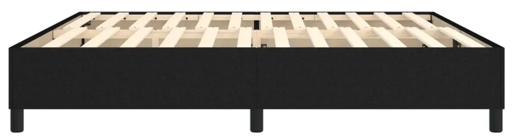 vidaXL Σκελετός Κρεβατιού Χωρίς Στρώμα Μαύρο 200x200 εκ. Υφασμάτινο