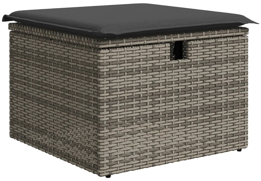 vidaXL Σετ Καναπέ Κήπου 6 pcs Γκρι 55 x 62 x 69 εκ Πολυ ράταν