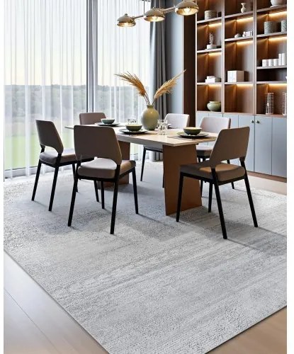 VEVOR Large Area Rug 10x14 ft Anti-Skid and Tear-Resistant Floor Mat Modern Gray